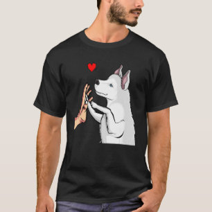 Camiseta Chicas De Mamá Perro Con Amor De Los Maridos Blanc