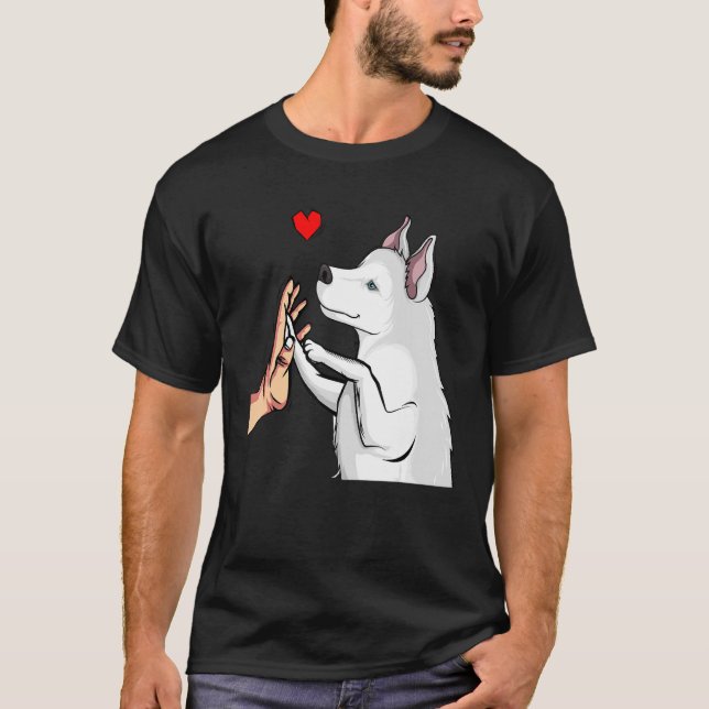 Camiseta Chicas De Mamá Perro Con Amor De Los Maridos Blanc (Anverso)