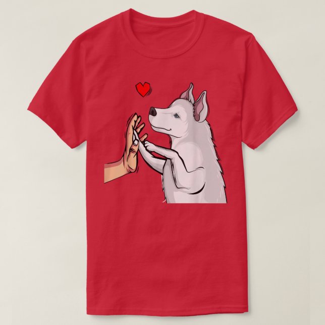 Camiseta Chicas De Mamá Perro Con Amor De Los Maridos Blanc (Diseño del anverso)