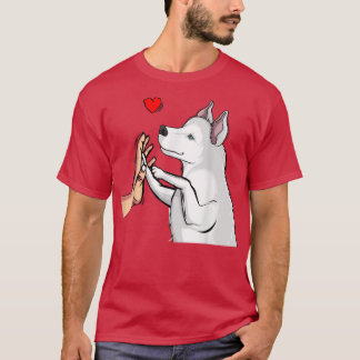 Camiseta Chicas De Mamá Perro Con Amor De Los Maridos Blanc