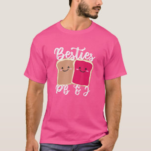 Camiseta Chicas de mantequilla de cacahuete Besties Cute Pb