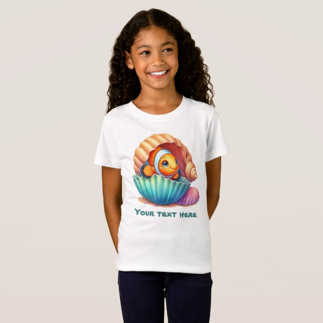 Camiseta Chicas de mar personalizable de pescado (Anverso completo)