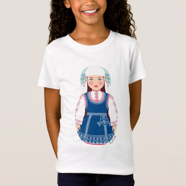 Camiseta Chicas de Matryoshka de Bulgaria (Anverso)