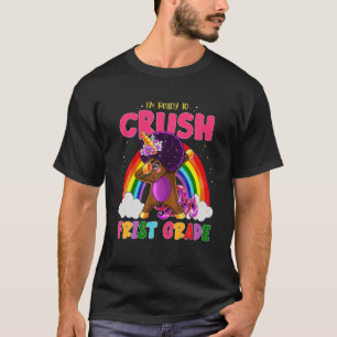 Camiseta Chicas de Melanina Negra de primer grado Dabbing U