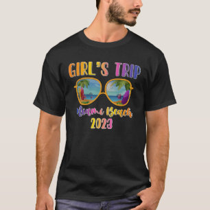 Camiseta Chicas de Miami Beach 2023 Viaje gafas de sol Chic
