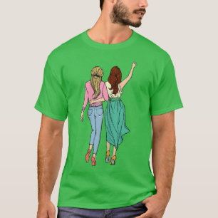 Camiseta Chicas de moda Bff Mejor Novia Amigos Friendshi