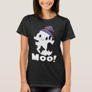Camiseta Chicas de Moo Cow Ghost Halloween