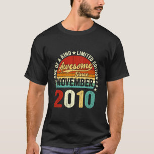 Camiseta chicas De Niños De 12 Años Vintage Noviembre 2010 