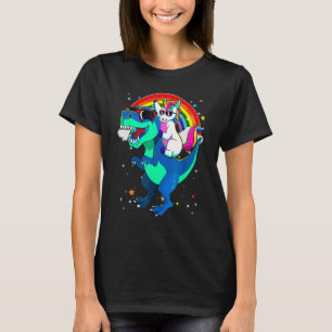 Camiseta Chicas de niños de rex dinosaurios de unicornio