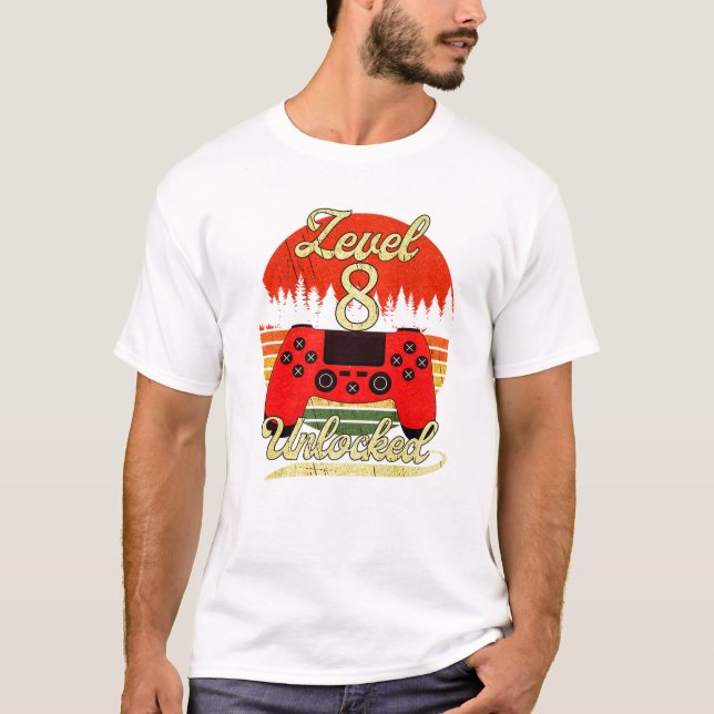 Camiseta Chicas de nivel 8 Video Bday (Anverso)