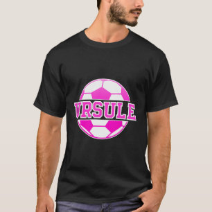 Camiseta Chicas de nombre de urso Futbolista Juega fútbol h