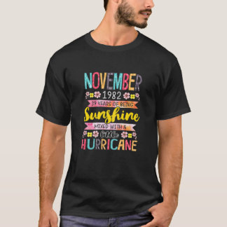 Camiseta Chicas De Noviembre De 1982 39 Años De Edad Increí