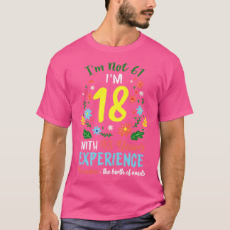 Camiseta Chicas De Noviembre Tee De Flor De 61 Años Im No 6