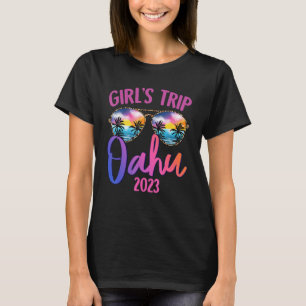 Camiseta Chicas de Oahu Hawaiian 2023 Viaje gafas de sol en