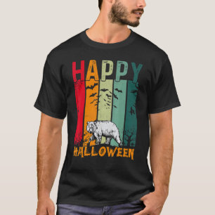 Camiseta Chicas de osos Niños Estilo Retro Halloween Cena P