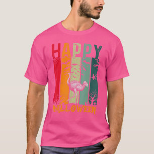 Camiseta Chicas de Ostriches Niños Retro Halloween Parte Ce