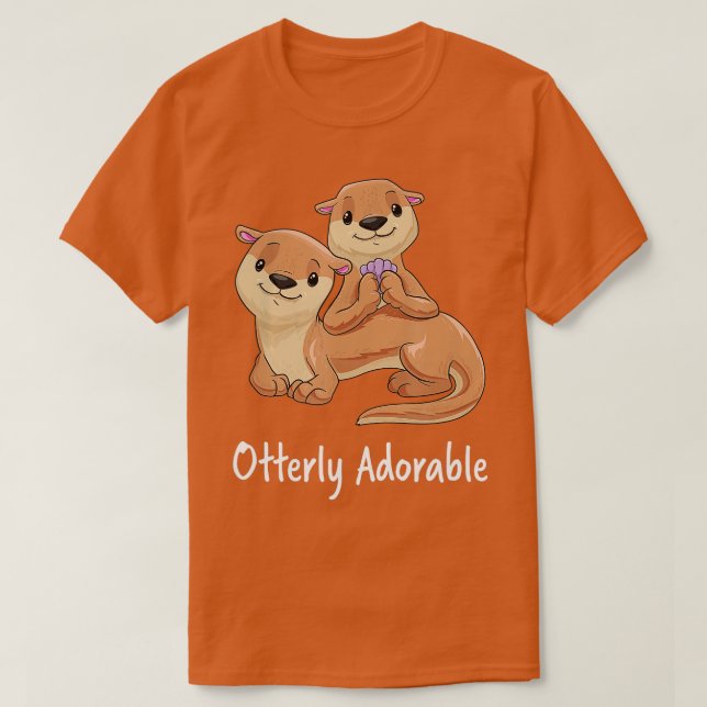 Camiseta Chicas de Otter totalmente adorables Ferret Marten (Diseño del anverso)