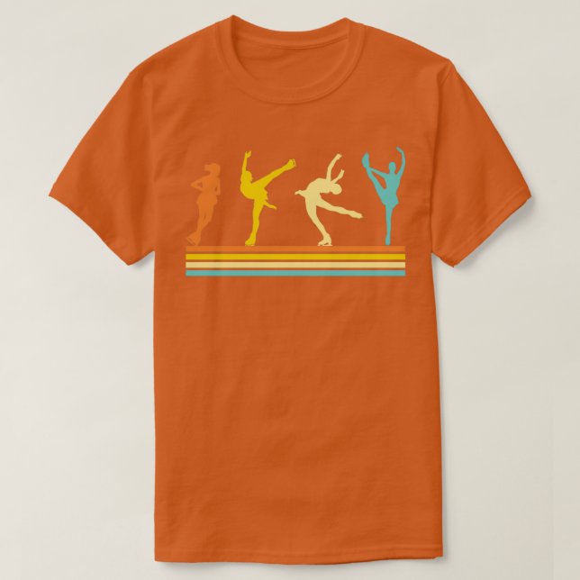 Camiseta Chicas de patinaje artístico sobre hielo Retro Vin (Diseño del anverso)