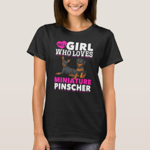 Camiseta Chicas de perro Ministra Mascota de Pinscher Min P