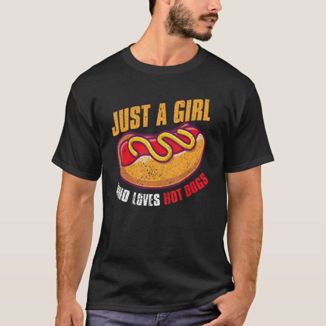 Camiseta Chicas de perros calientes de comida rápida mujere (Anverso)