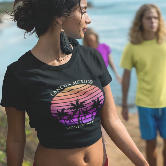 Camiseta Chicas de Personalizados tropicales recorren palme (Subido por el creador)