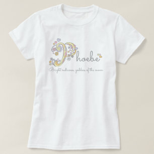 Camiseta Chicas de Phoebe nombran personalizado decorativo