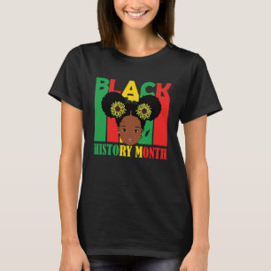 Camiseta Chicas de piel marrones de la historia negra del f