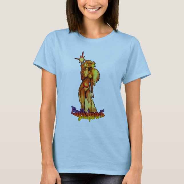 Camiseta Chicas de Princesas Cósmicas EaglehawK (Anverso)