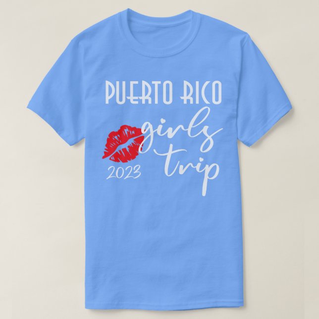 Camiseta Chicas de Puerto Rico vacacionan equipo de Fiesta  (Diseño del anverso)