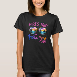 Camiseta Chicas de Punta Cana 2023 Viaje gafas de sol Girlf