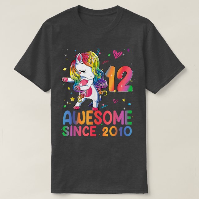 Camiseta chicas de Regalos de 12 años de edad Dabbing Unico (Diseño del anverso)