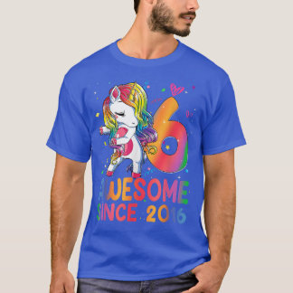 Camiseta chicas de Regalos de 6 años Dabbing Unicorn 6B
