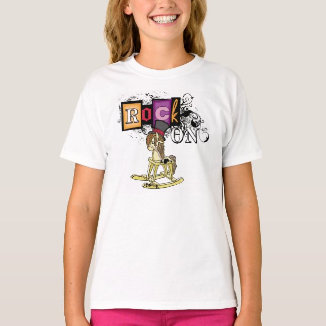 Camiseta Chicas de rock divertido en el martillo de humor (Anverso)