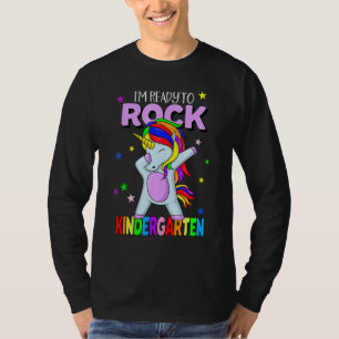 Camiseta Chicas De Rock Kindergarten Dabbing Unicorn De Vue