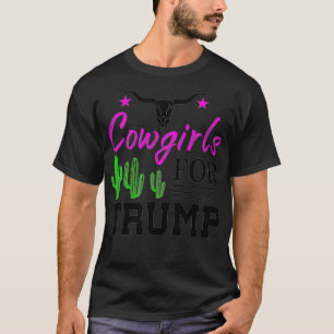 Camiseta Chicas de rodeo de campo occidental para Trump