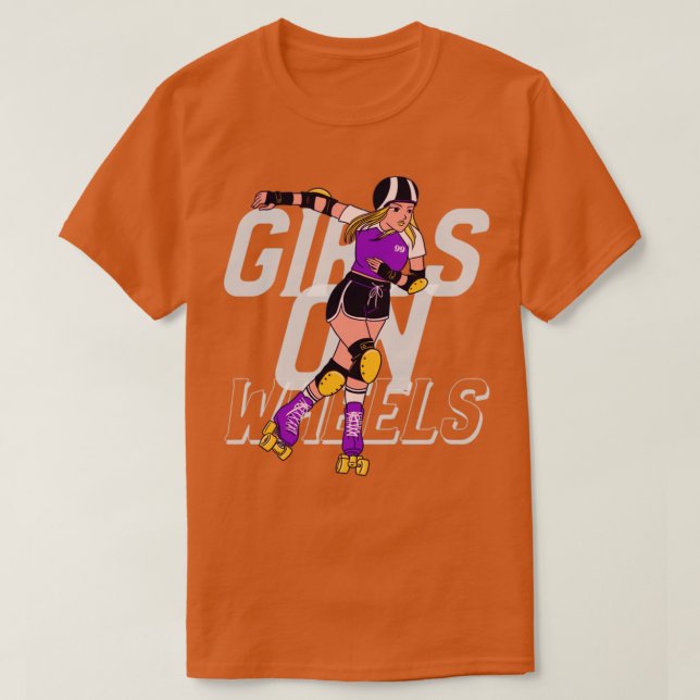 Camiseta Chicas de rodillos (Diseño del anverso)