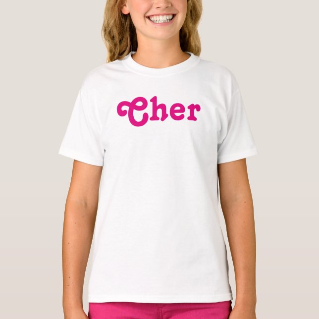 Camiseta Chicas de ropa Cher (Anverso)