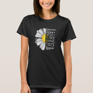 Camiseta Chicas de septiembre de 1934 Cumpleaños 88 años