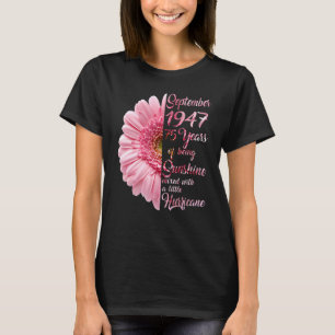 Camiseta Chicas De Septiembre De 1947 Cumpleaños A Los 75 A