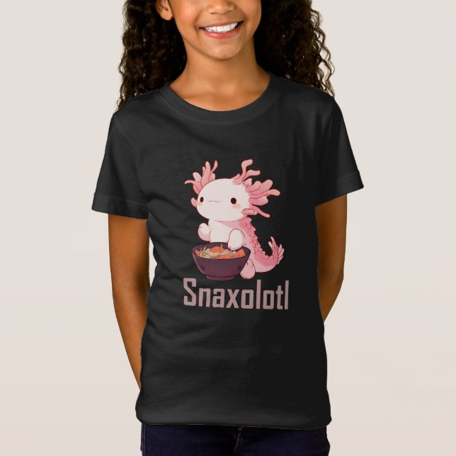 Camiseta Chicas de Snaxolotl Axolotl (Anverso)