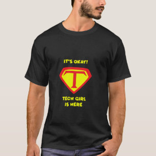 Camiseta Chicas de Soporte Técnico Tecnología Informática F
