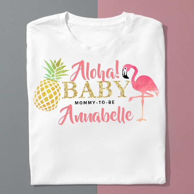Camiseta Chicas de Summer Beach Luau Tropical Baby Shower (Subido por el creador)