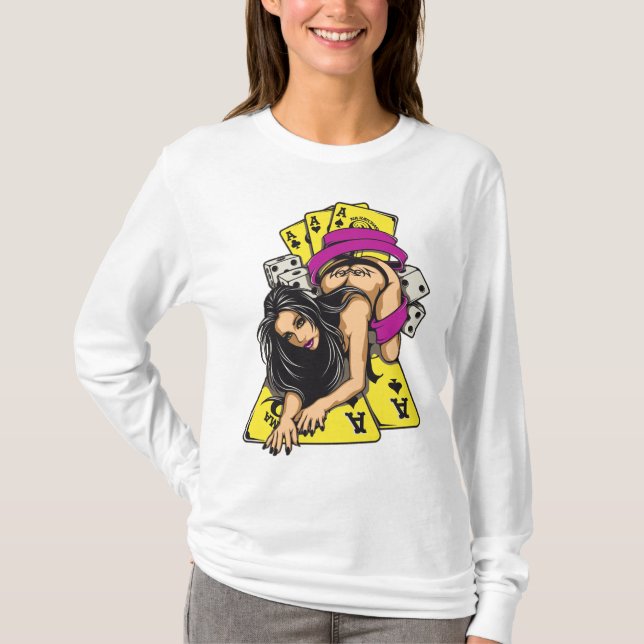 Camiseta chicas de tarjetas (Anverso)