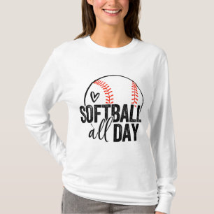 Camiseta Chicas de teatro de softball Hombres amante de los