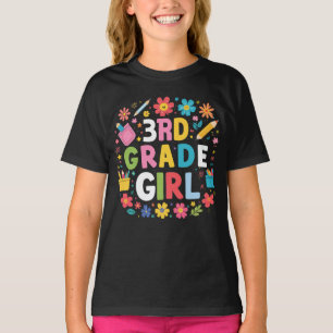 Camiseta Chicas de tercer grado Chica de primer grado de vu