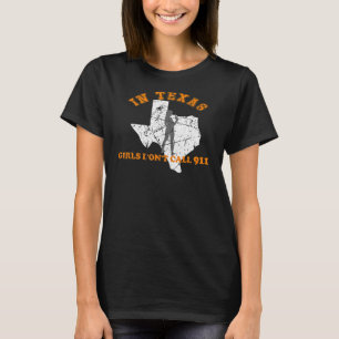 Camiseta Chicas de Texas de Grunge no llaman al 911