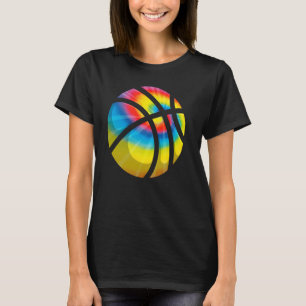 Camiseta Chicas de Tie Dye Basketball Cute Trippy Hippy Boy