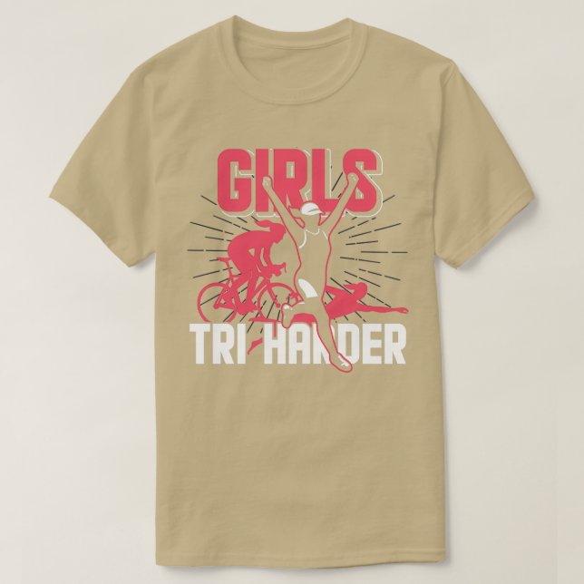 Camiseta Chicas de Triatlón TriHarder (Diseño del anverso)