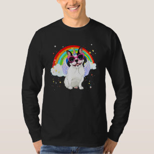 Camiseta Chicas de unicornio Bulldog francés galaxia espaci