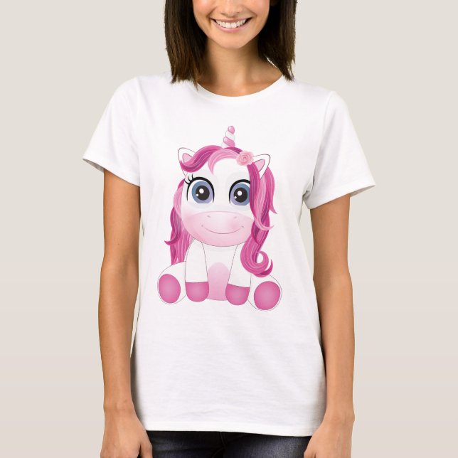Camiseta Chicas de unicornio cutinas mujeres (Anverso)